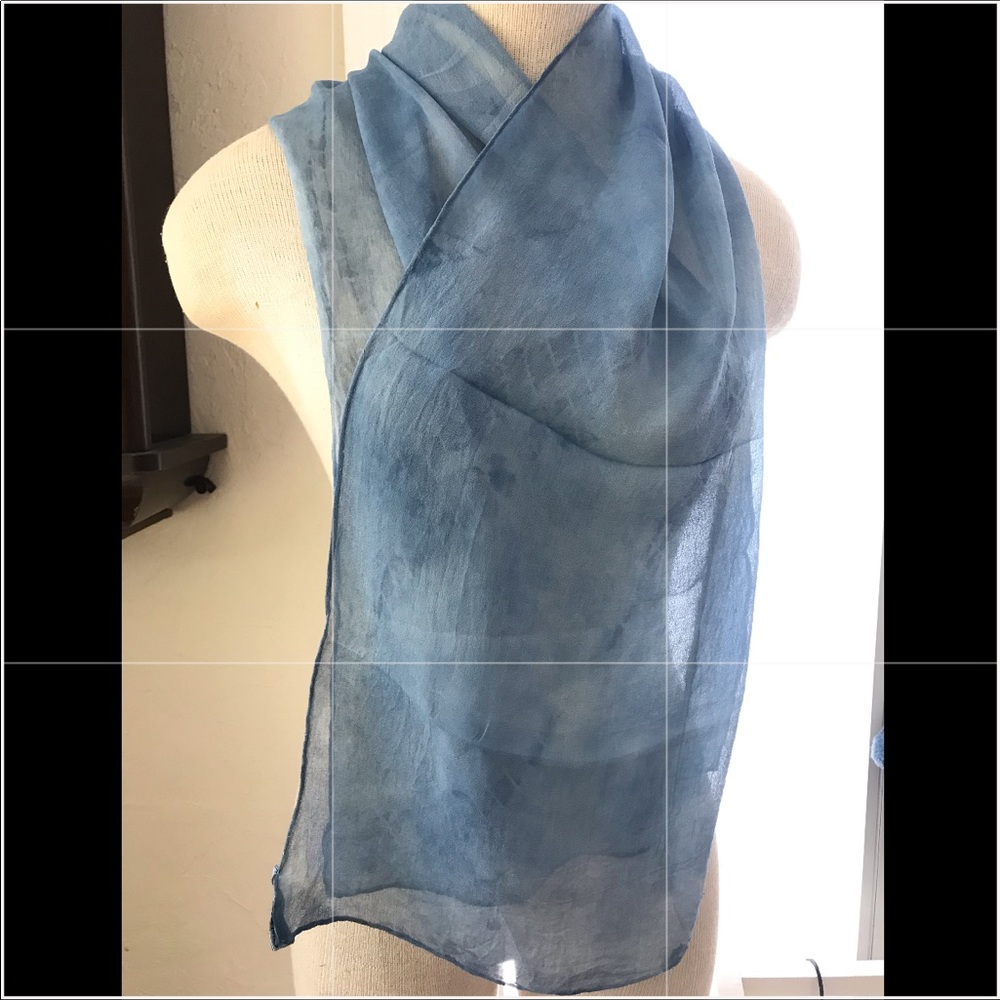 SOLD❗️at yART SALE Hand Dyed Silk Scarf in a Box - Picture 3 of 8